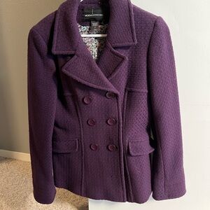 Moda International Purple Peacoat